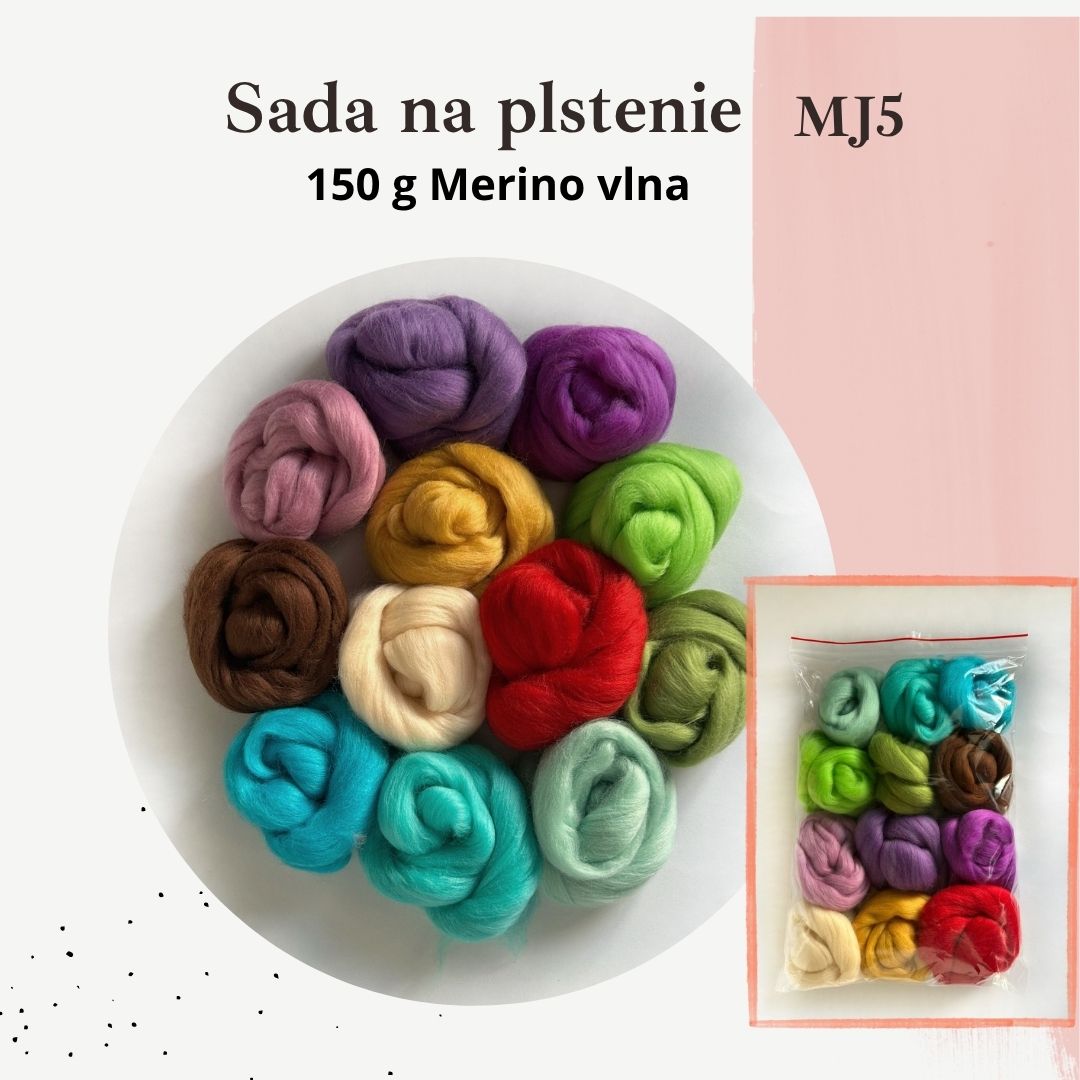 150 g MJ5 - Mix -  Sada na plstenie