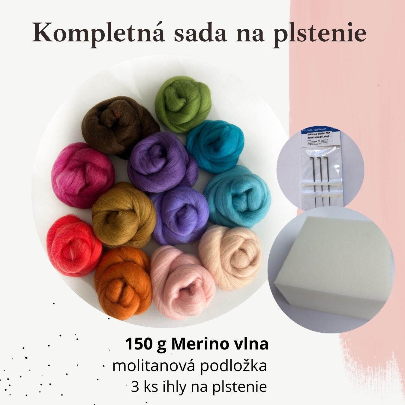 150 g MH7 - Mix - Kompletná sada +  ihly, podložka