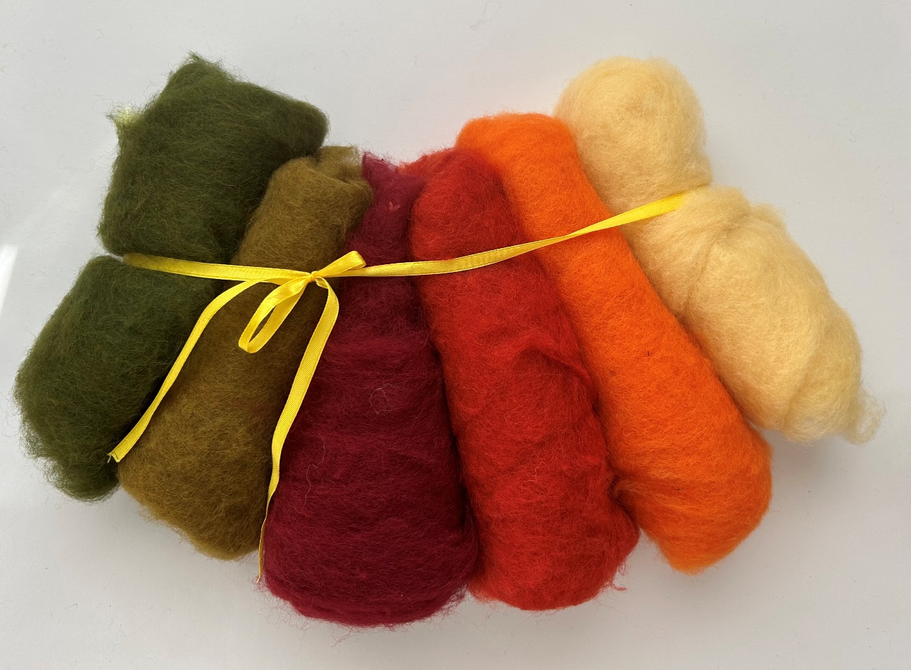 Sada MYK 1 - Jeseň  - 150 g mykaná vlna,  