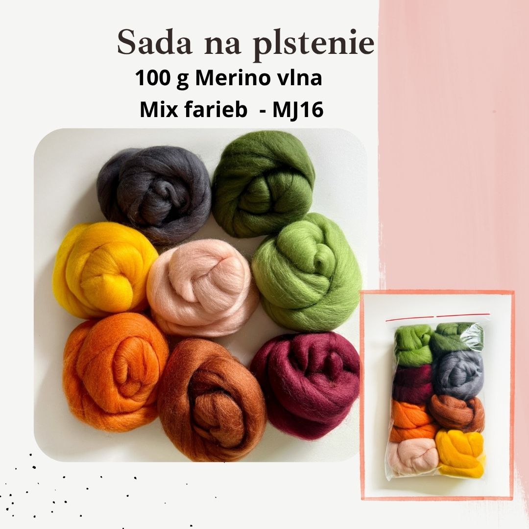 100 g MJ16 - Mix -sada  vlny  Jeseň 2