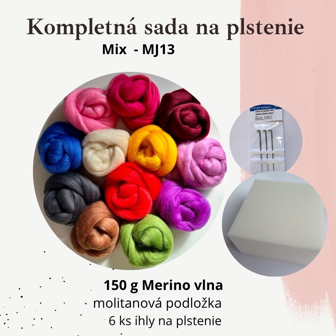 150 g MJ13- Mix - Kompletná sada  +  ihly, podložka