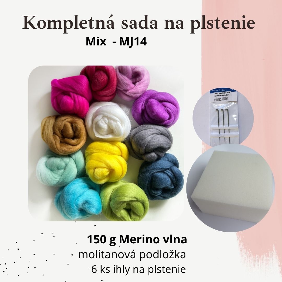 150 g MJ14- Mix - Kompletná sada  +  ihly, podložka
