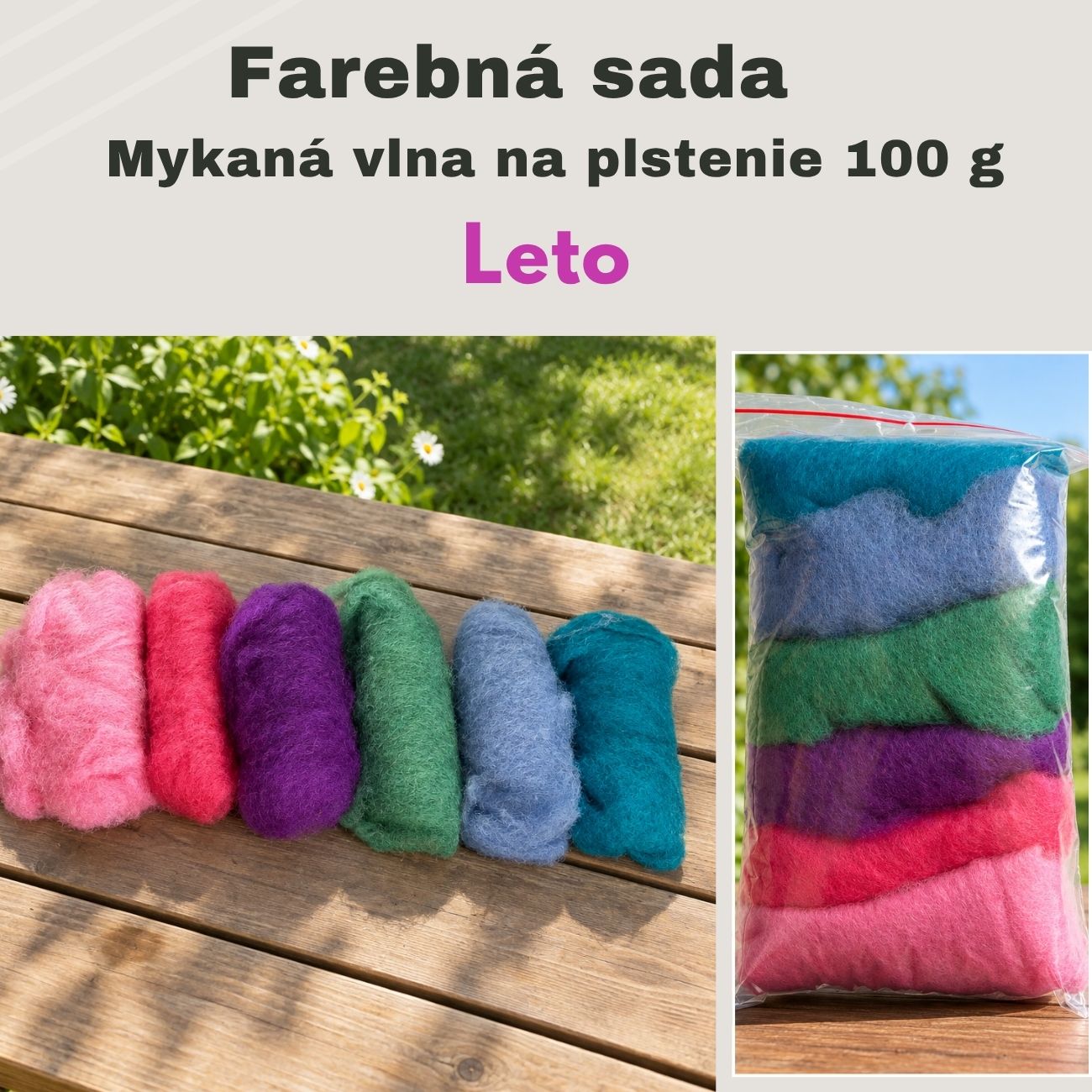 Mykaná vlna Sada Leto- 100 g